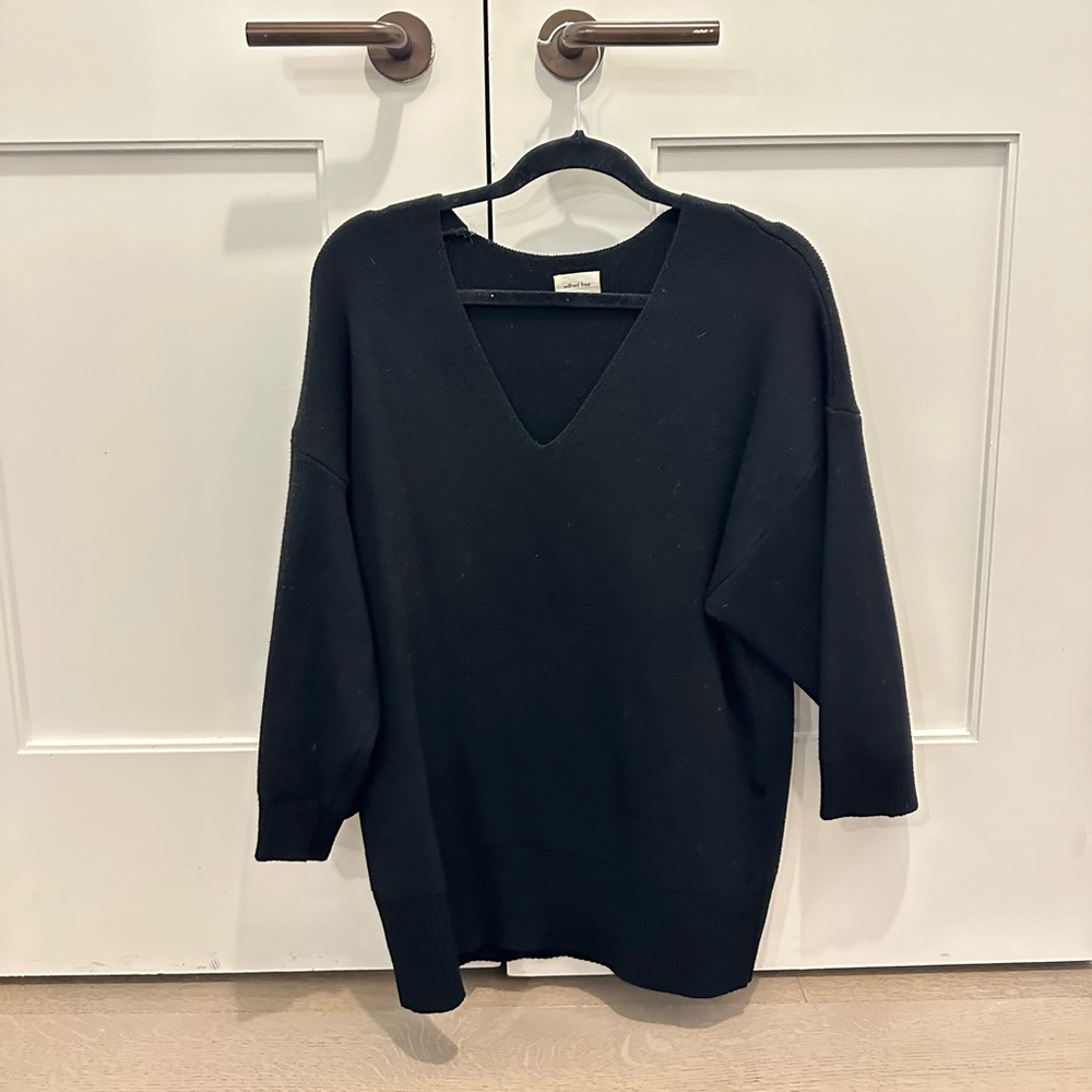 Aritzia black v neck sweater
